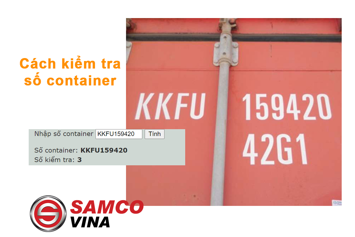 Cách kiểm tra số Container